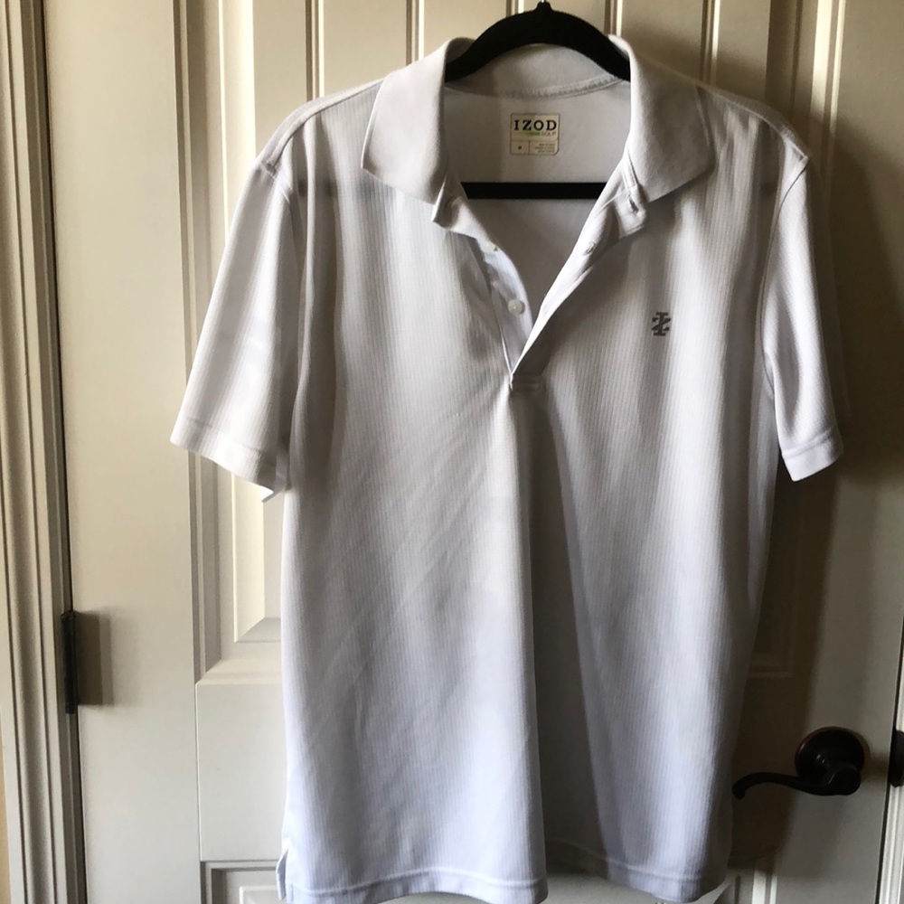 White Izod Men’s Golf polo. Medium.